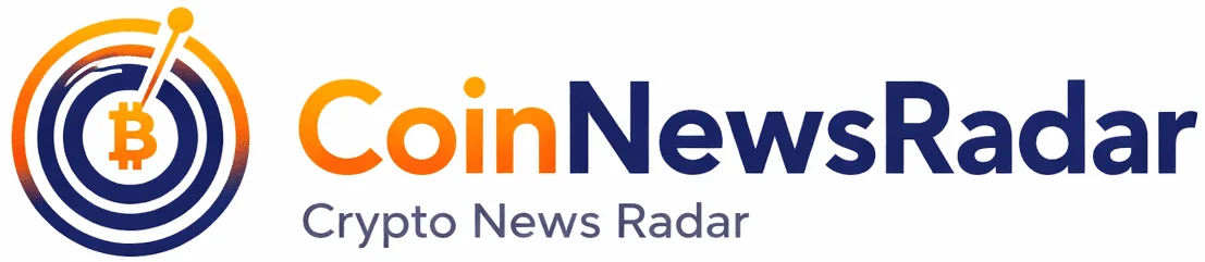 CoinNewsRadar logo with radar-style Bitcoin icon and crypto news branding